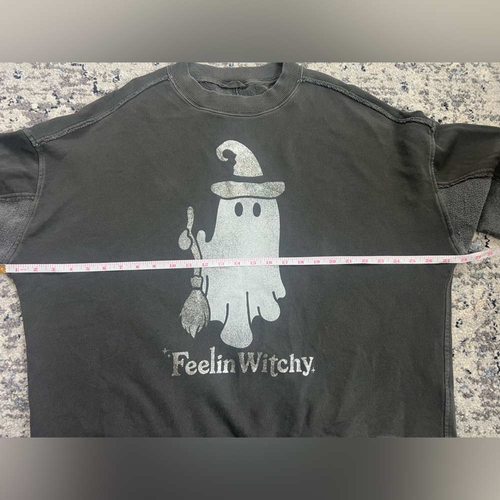 Aerie Big Chill Crew Halloween “Feelin Witchy” Oversized Sweatshirt - Picture 8 of 13